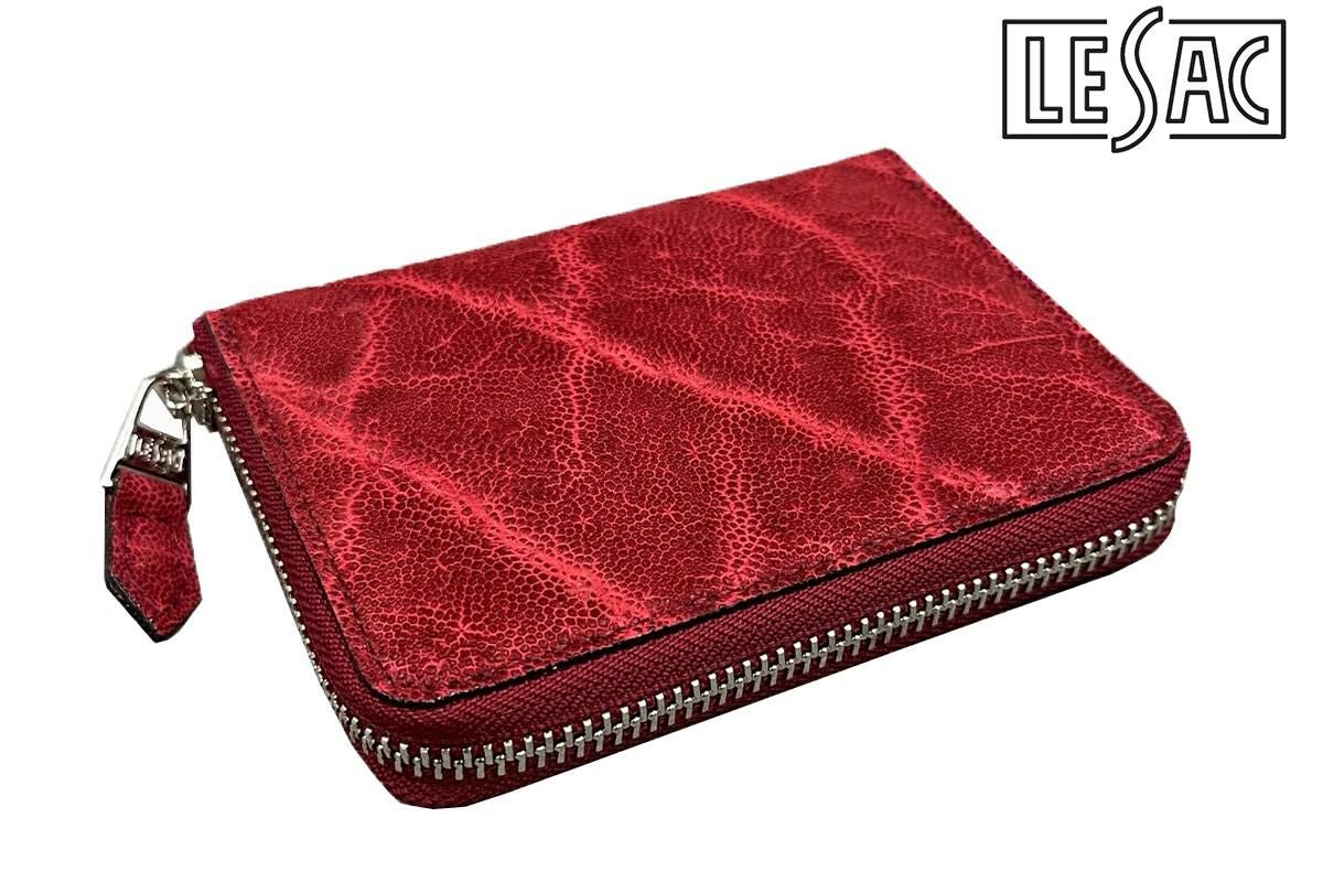 レザック 財布 エレファントミドルウォレット レッド 国産(日本製) LE
