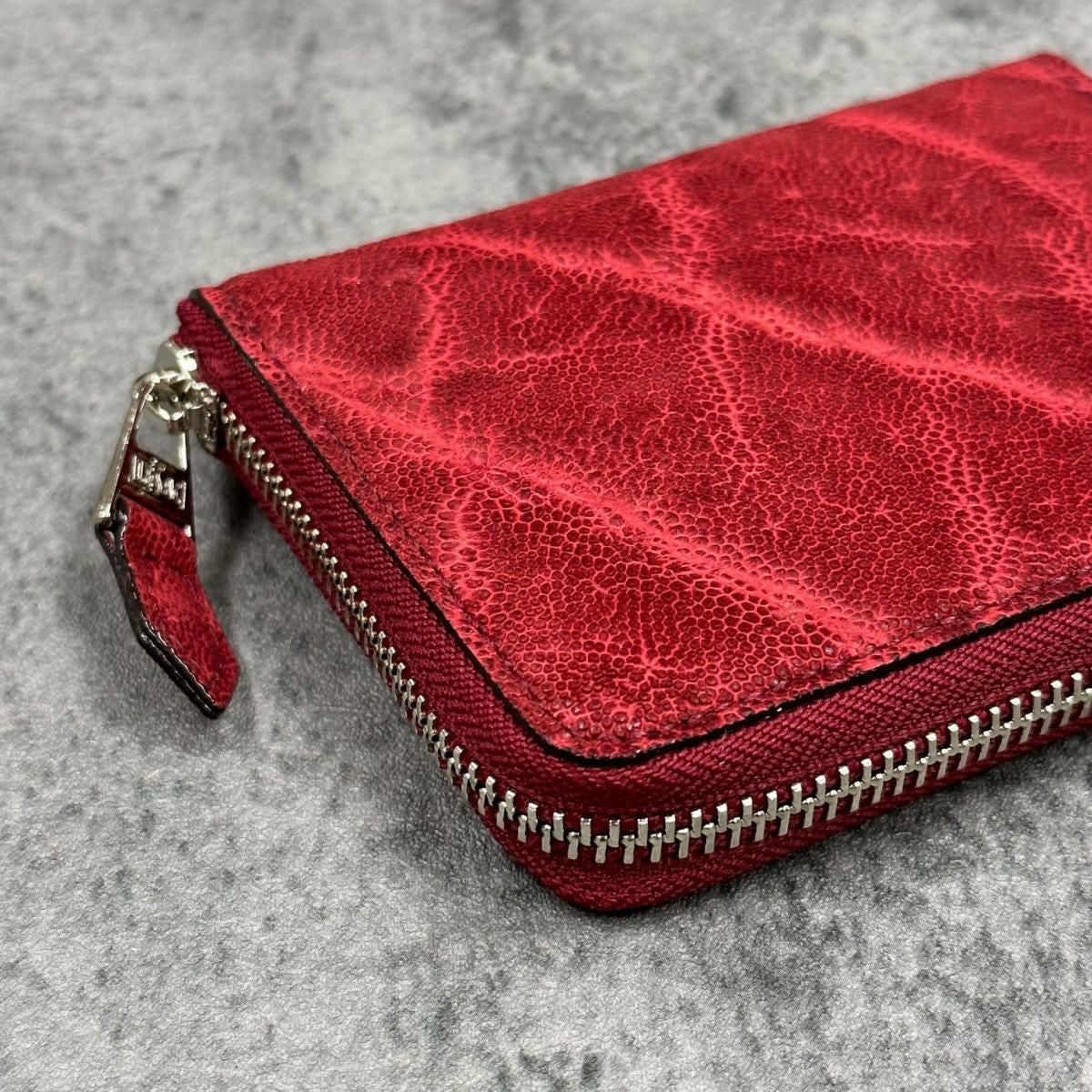 レザック 財布 エレファントミドルウォレット レッド 国産(日本製) LE
