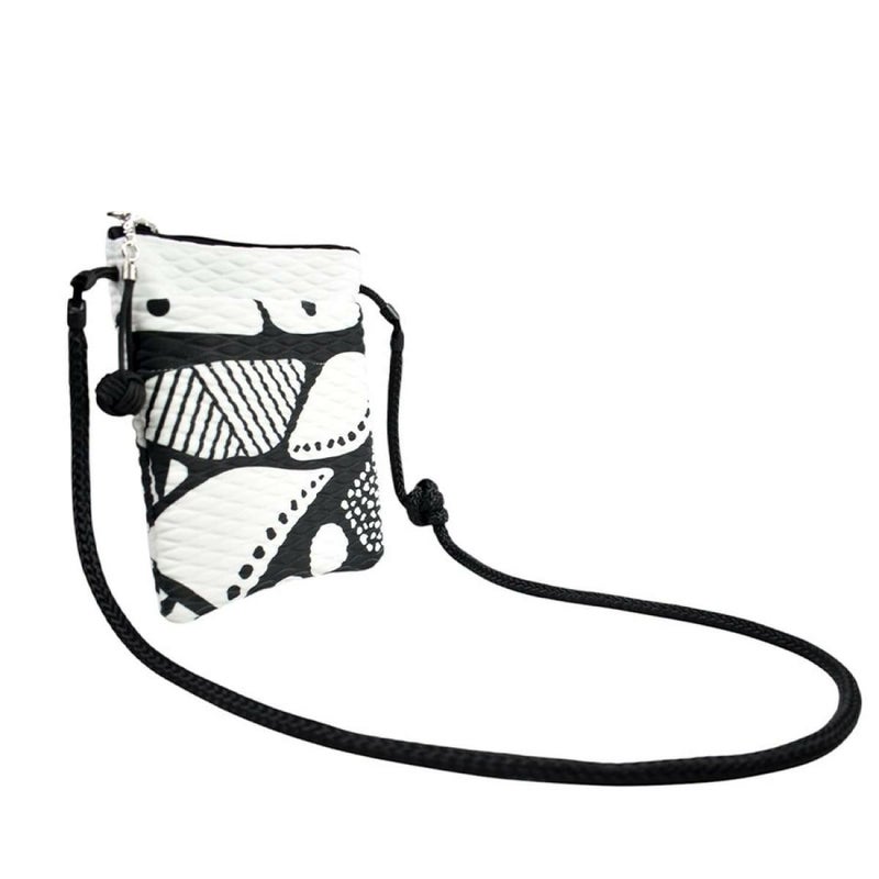 レーク バッグ アレ ドロップ ブラックホワイト イタリア製 L4K3　3