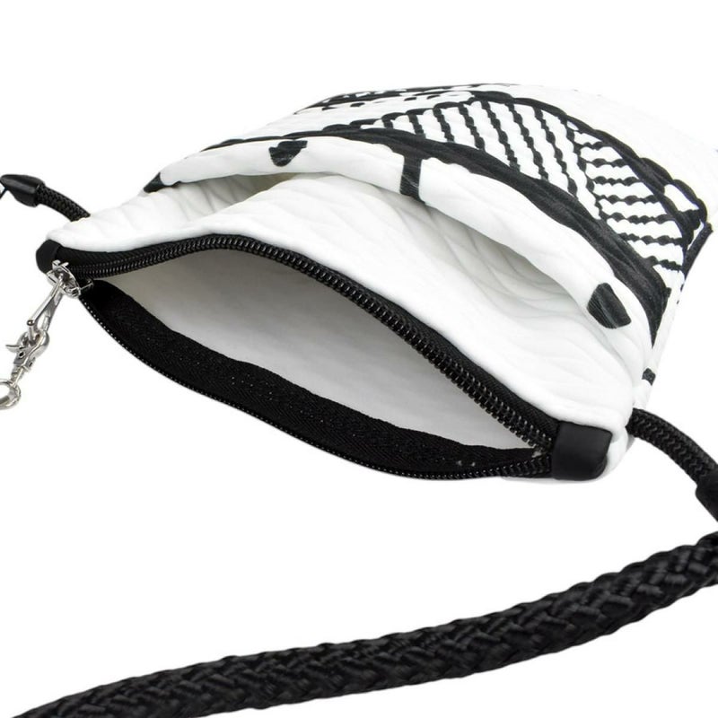 レーク バッグ アレ ドロップ ブラックホワイト イタリア製 L4K3　4