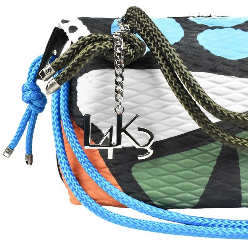  レーク バッグ クイーンレークミニ ドロップ カーキミックス イタリア製 L4K3 8