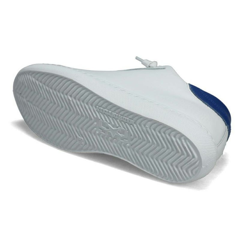 ツースター レディース レザースニーカー ホワイト ブルー イタリア製 2STAR 2s202w