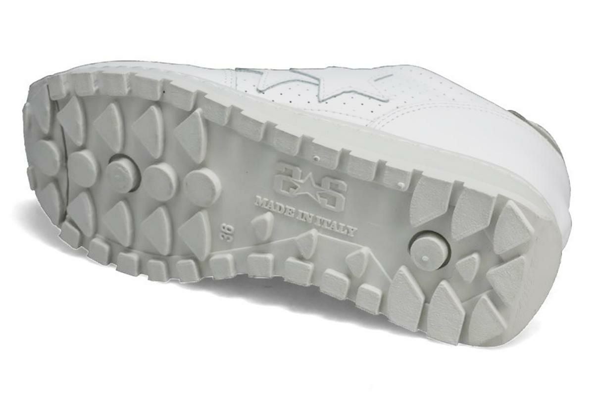 ツースター レディース レザースニーカー ホワイト イタリア製 2STAR 2s206w