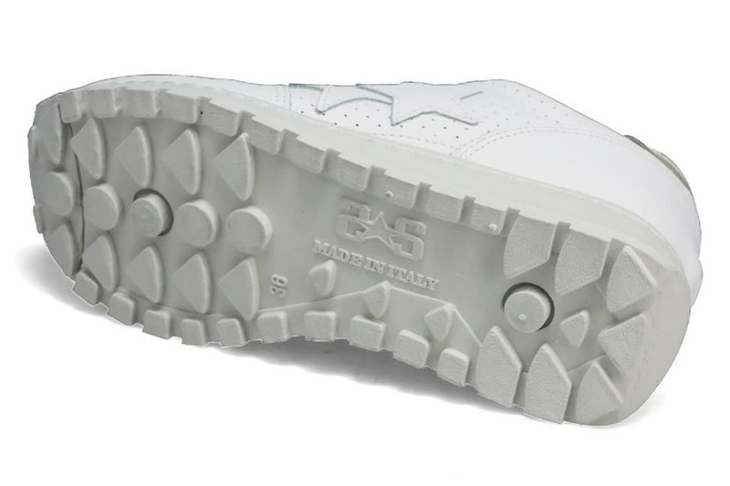 ツースター レディース レザースニーカー ホワイト イタリア製 2STAR 2s206w