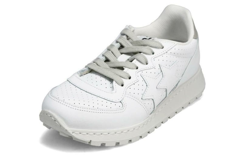 ツースター レディース レザースニーカー ホワイト イタリア製 2STAR 2s206w