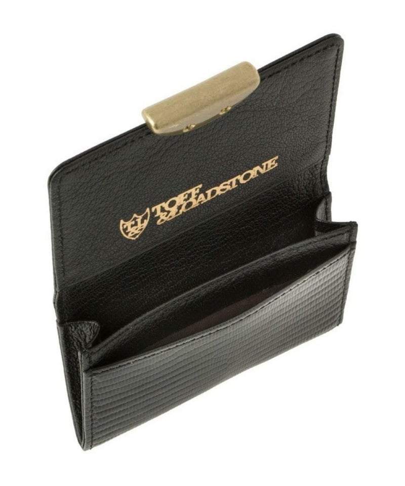 トフ＆ロードストーン 名刺入れ ビジネスカードケース 国産(日本製) ブラック　4
