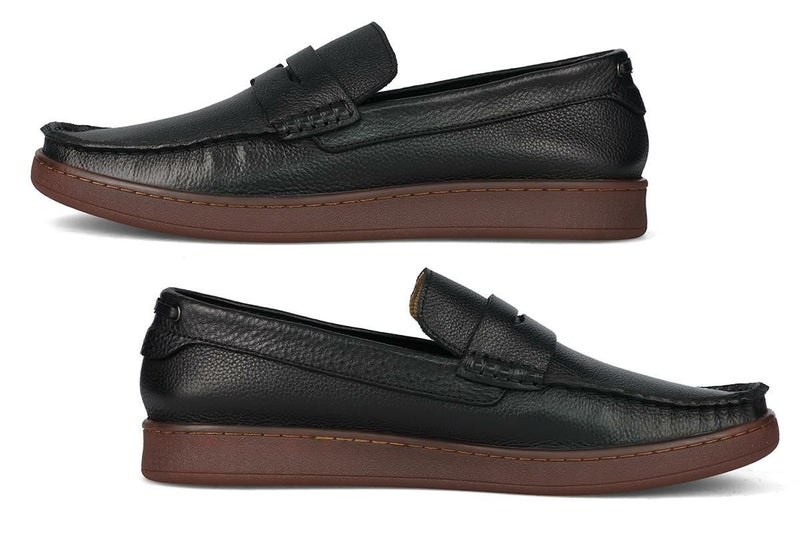 ラウディ メンズ カジュアルシューズ コインローファー ブラック 2