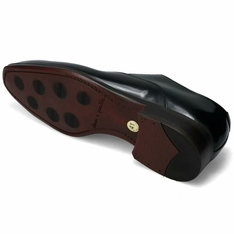 クインクラシコオリジナル 国産ビジネスシューズ サイドレース スリッポン 36002 bk 7