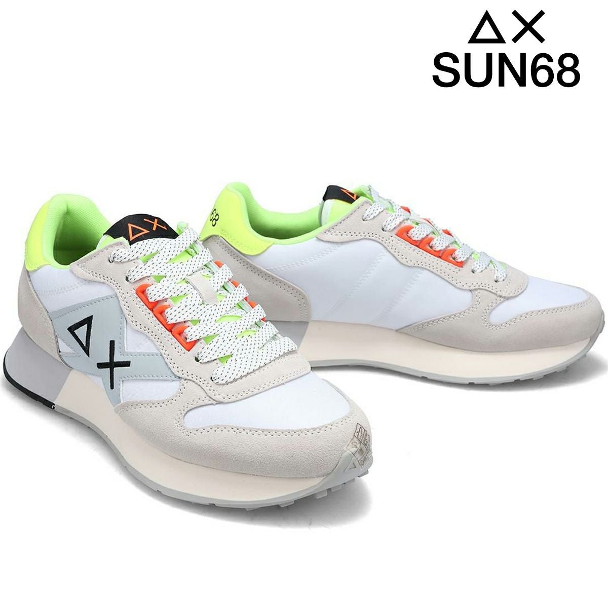 サンシックスティーエイト メンズ スニーカー ジャキ2.0フルオ SUN68 