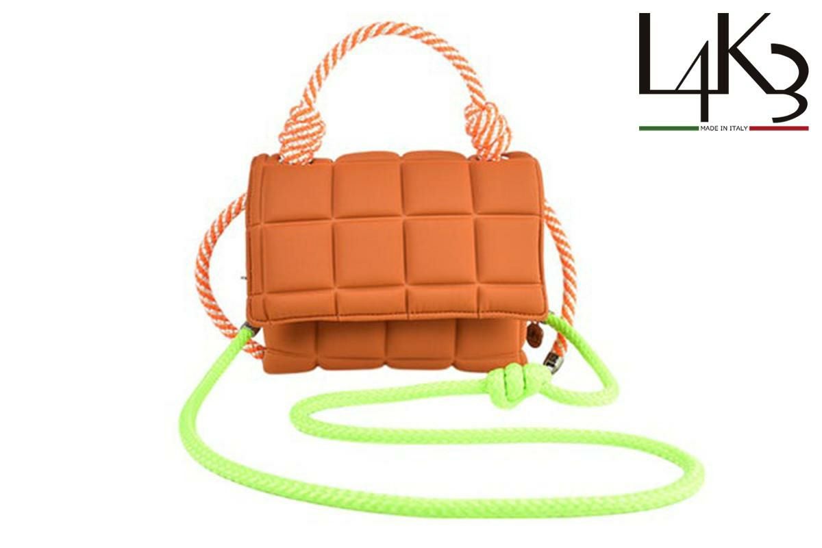  [レーク L4K3] バッグ ブリスティーナクキ ビッグスクエア フォックス イタリア製 