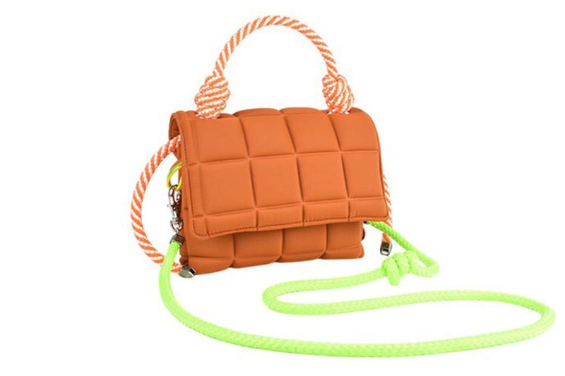  [レーク L4K3] バッグ ブリスティーナクキ ビッグスクエア フォックス イタリア製 