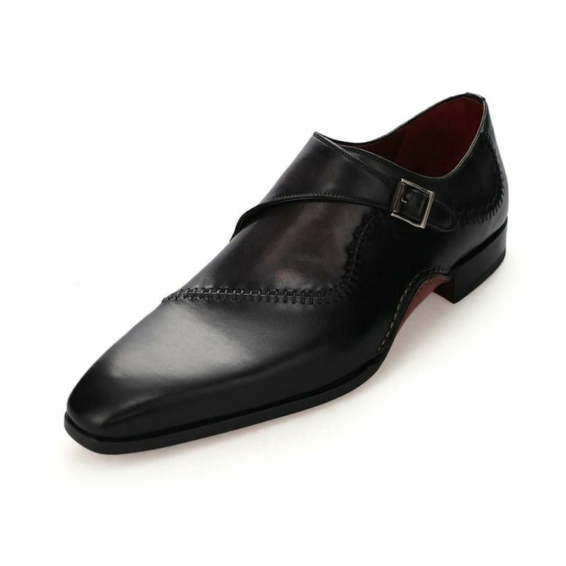 マグナーニ / MAGNANNI アークライン・シングルモンクストラップ ネロ/グリス スペイン製 5