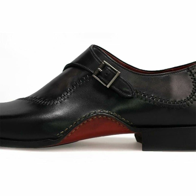 マグナーニ / MAGNANNI アークライン・シングルモンクストラップ ネロ/グリス スペイン製 11