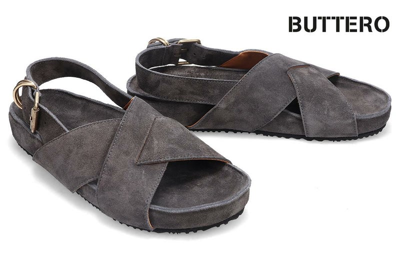 ブッテロ / BUTTERO メンズ カジュアルシューズ b11361 コルトナ ダークグレー イタリア製1