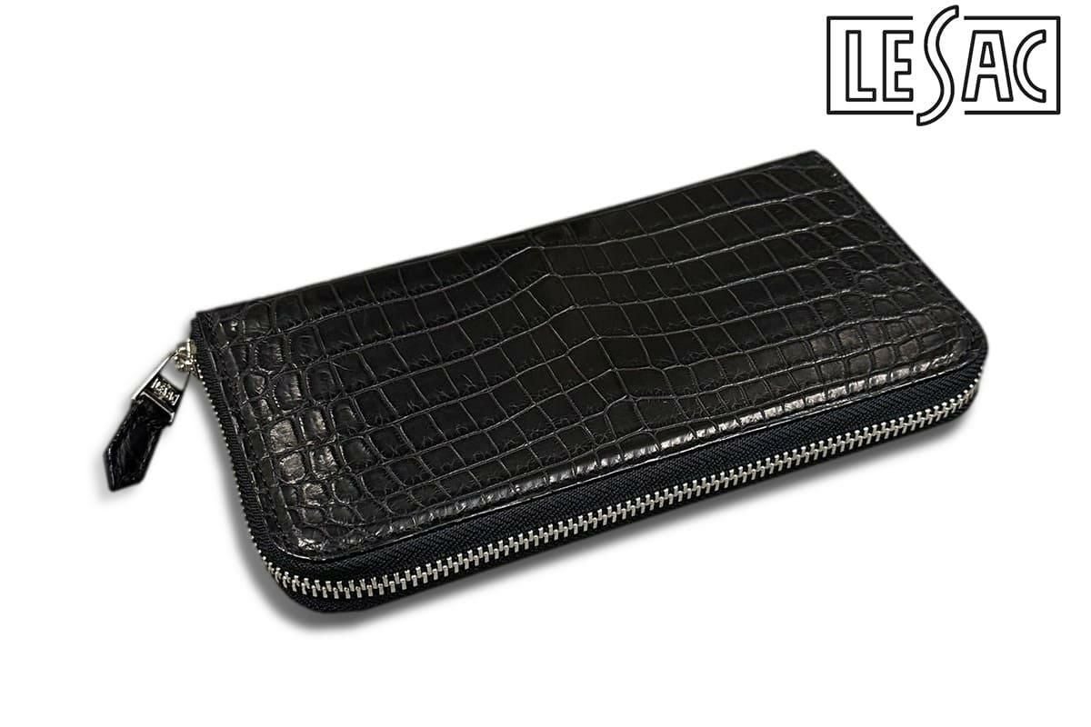レザック / LE'SAC 財布 8118-abk ベビーナイルクロコダイル長財布