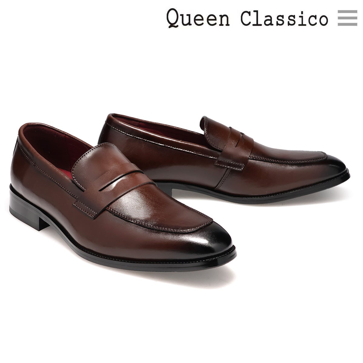 クインクラシコ メンズ ドレスシューズ ローファー QueenClassico 3193