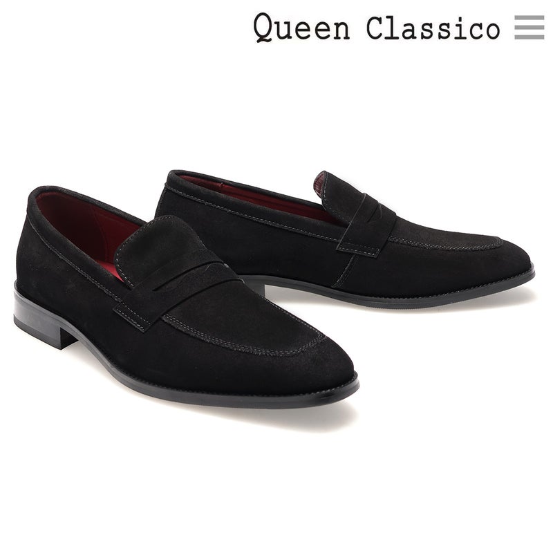  クインクラシコ メンズ ドレスシューズ スエードローファー QueenClassico 3193-1s
