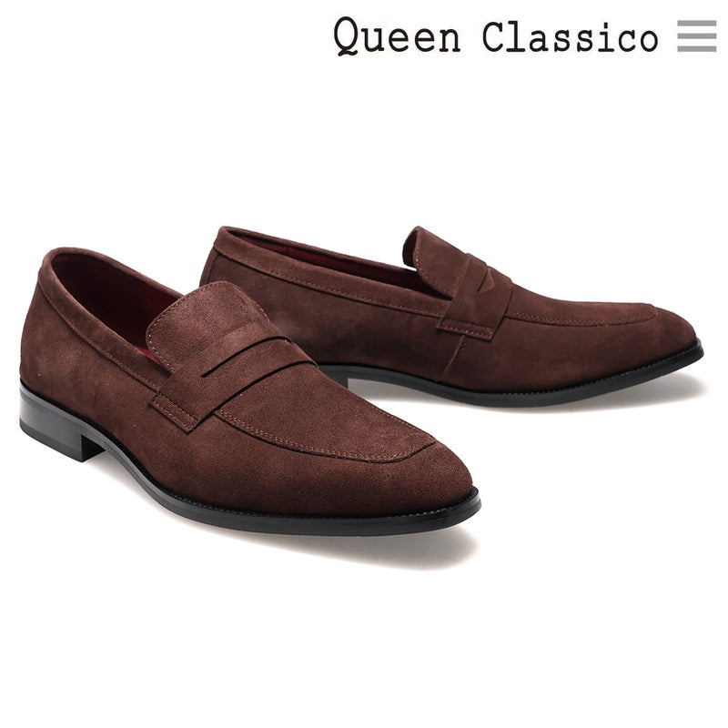  クインクラシコ メンズ ドレスシューズ スエードローファー QueenClassico 3193-1s 2