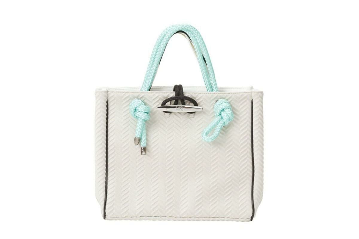 バッグ クリートトートミニ ツイル マカダミア イタリア製 