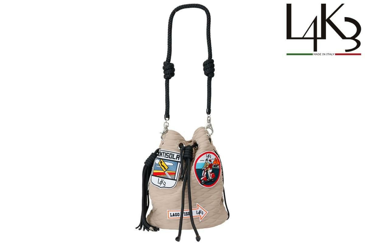  [レーク L4K3] バケットバッグ モザイコ イタリア製 seb-1180pa