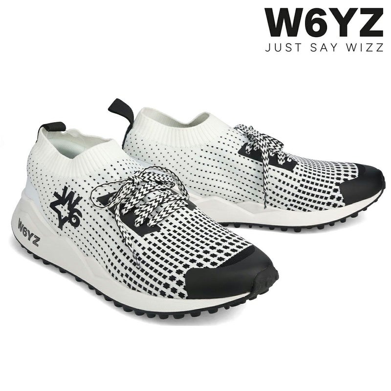  ウィズ メンズ スニーカー ソックエム ブラック ホワイト W6YZ skm250
