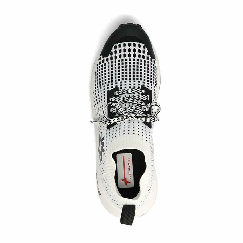  ウィズ メンズ スニーカー ソックエム ブラック ホワイト W6YZ 6