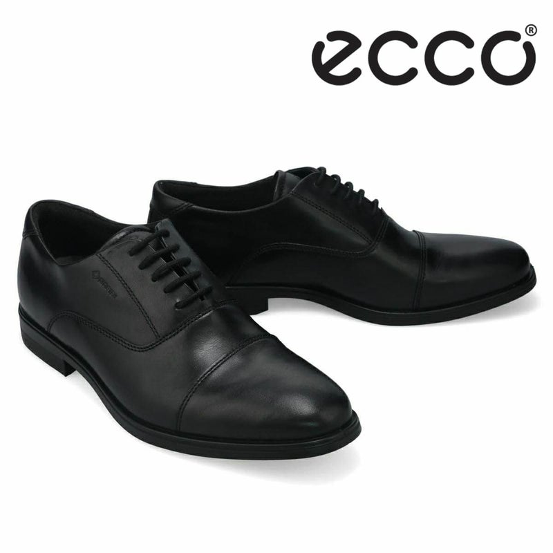  エコー メンズ ドレスシューズ メルボルン 防水 内羽根ストレートチップ ブラック ECCO 