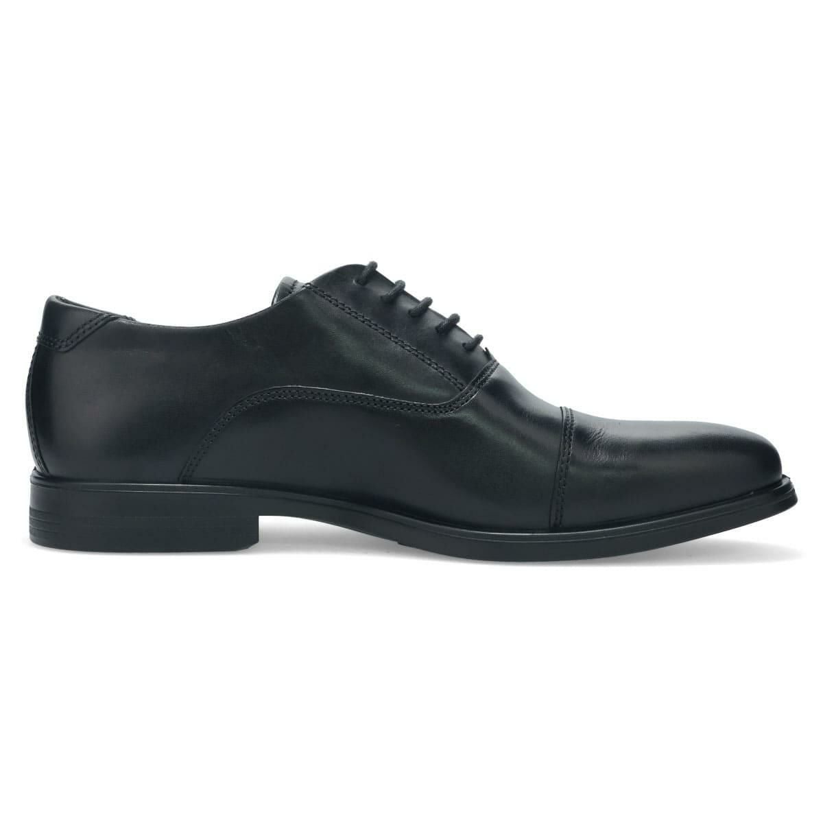 【未使用品】ecco 27.5㎝ 黒　レザー ストレートチップ ドレスシューズ エコー メンズ ドレスシューズ メルボルン 防水 内羽根ストレート