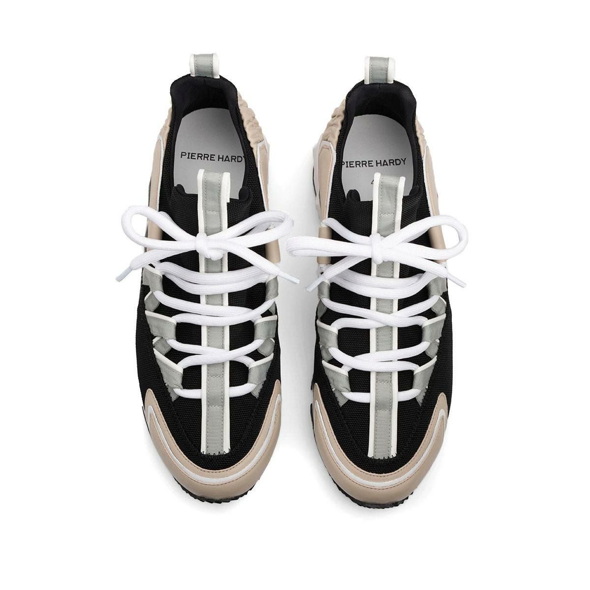 ピエール アルディ メンズ スニーカー トレックコメット ブラックマルチホワイト PIERRE HARDY lx1pifa25cfcanv