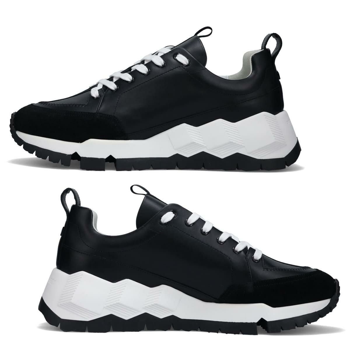 ピエール アルディ メンズ スニーカー ストリートライフ ブラック ホワイト/ブラック PIERRE HARDY pqx02zfa25calf