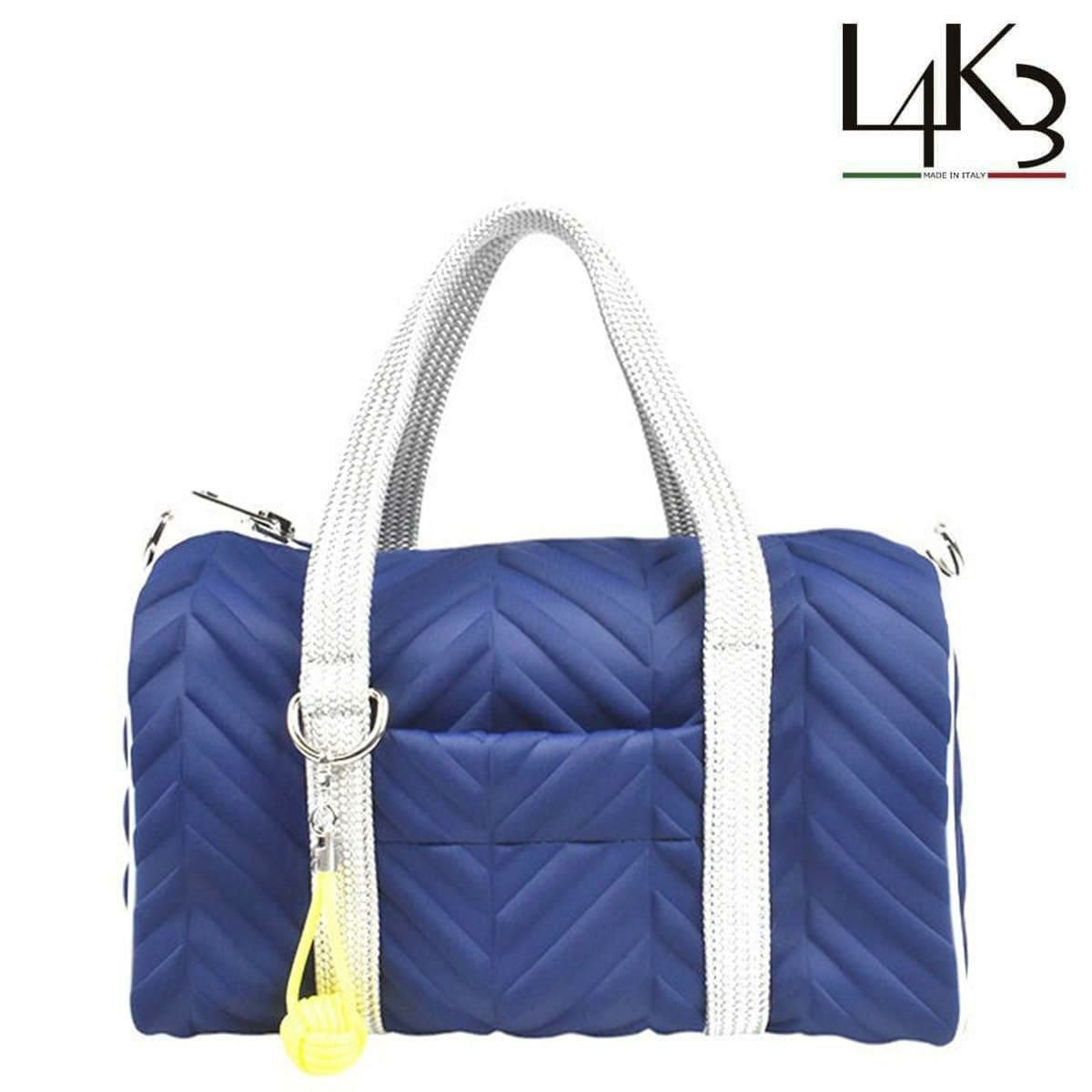  [レーク L4K3] バッグ ボストンミクロ ブルーベリー イタリア製 boc-1106