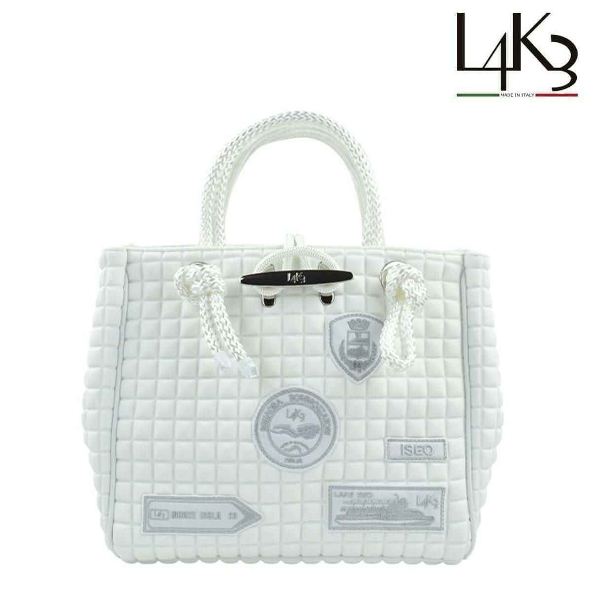  [レーク L4K3] バッグ クリートトートミニ ホワイト イタリア製 tom-1003pa