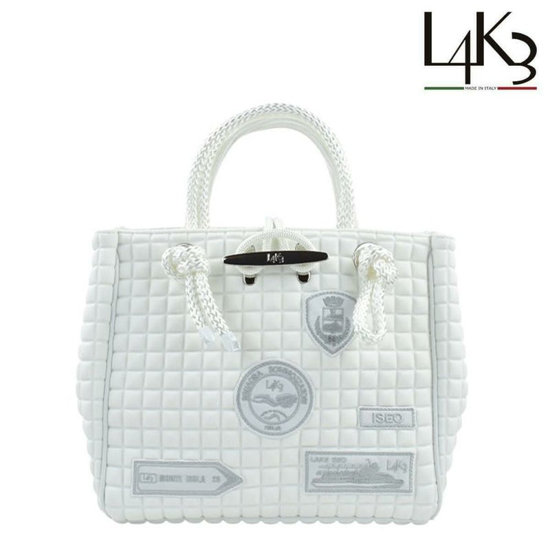  [レーク L4K3] バッグ クリートトートミニ ホワイト イタリア製 tom-1003pa