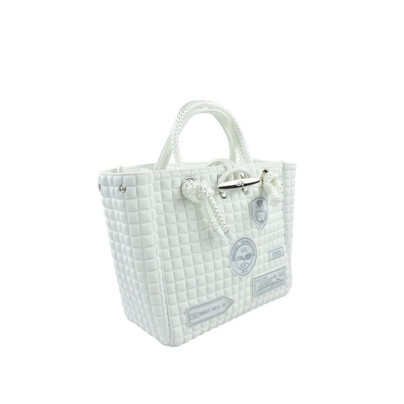  [レーク L4K3] バッグ クリートトートミニ ホワイト イタリア製 tom-1003pa