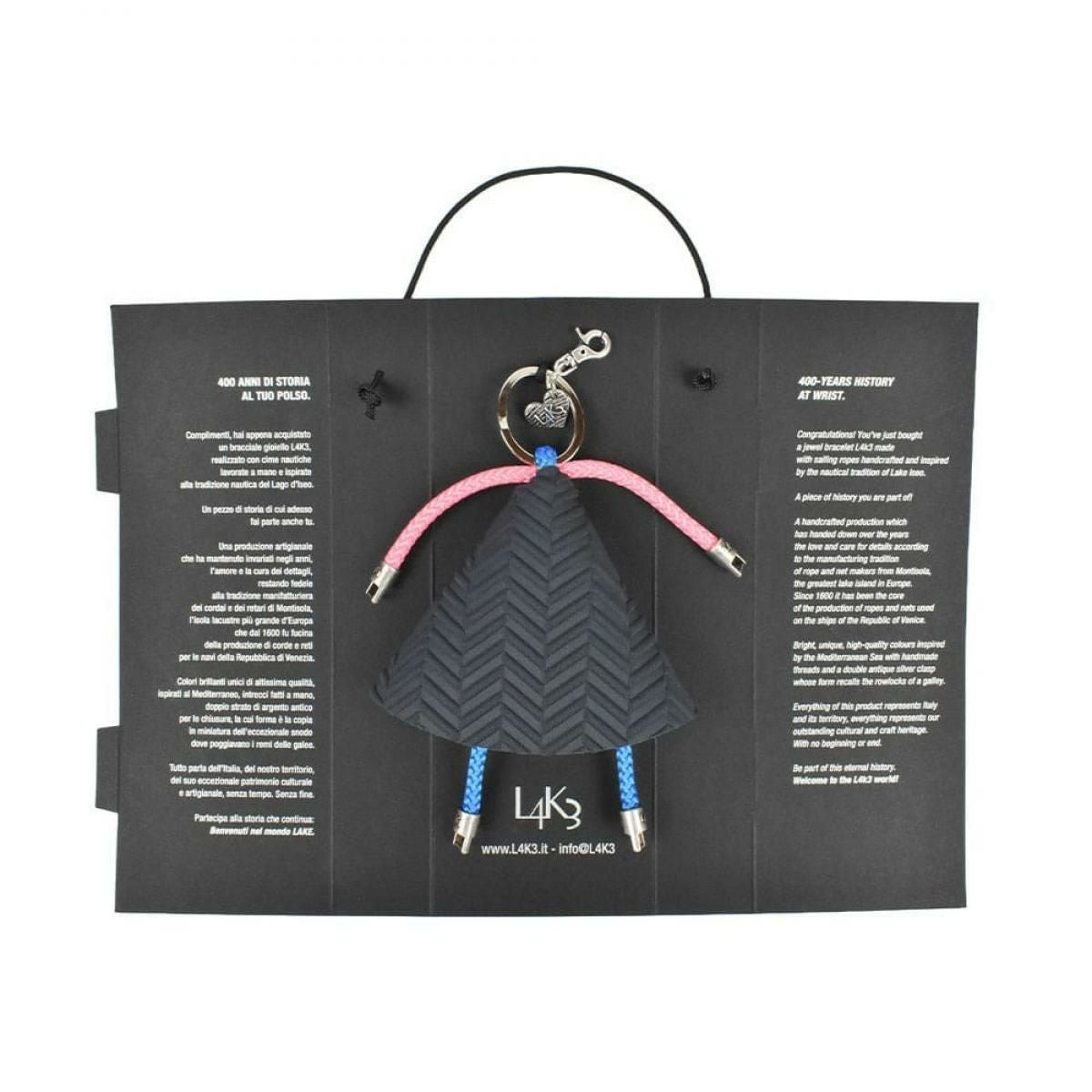 [レーク L4K3] ベビードールチャーム ブラック イタリア製 DOLL CHARM MAMA dlm-5013