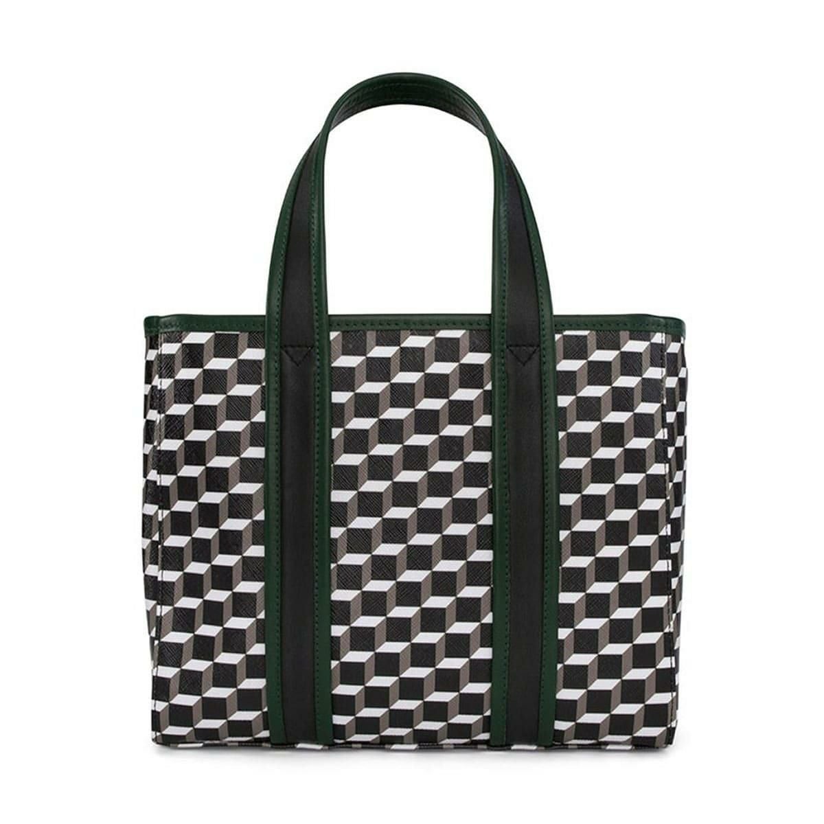 ピエール アルディ ミニアーチトートバッグ ブラック/ホワイト/ダークグリーン PIERRE HARDY pv05zfa25cvcflm