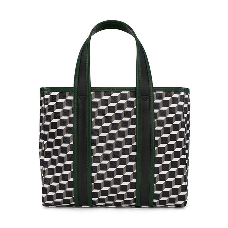 ピエール アルディ ミニアーチトートバッグ ブラック/ホワイト/ダークグリーン PIERRE HARDY pv05zfa25cvcflm