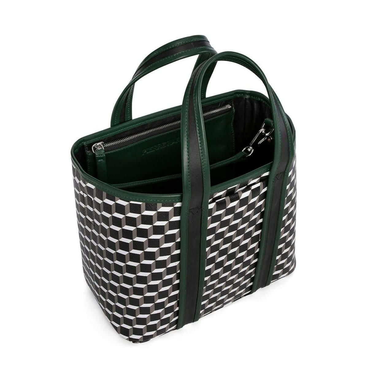 ピエール アルディ ミニアーチトートバッグ ブラック/ホワイト/ダークグリーン PIERRE HARDY pv05zfa25cvcflm