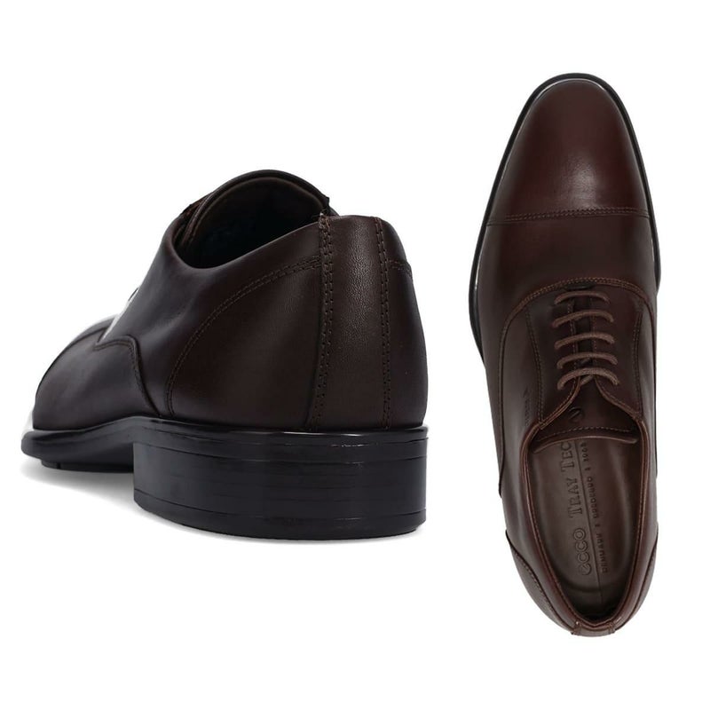  エコー メンズ ドレスシューズ シティトレイ 内羽根ストレートチップ ブラック モカ ECCO 512824