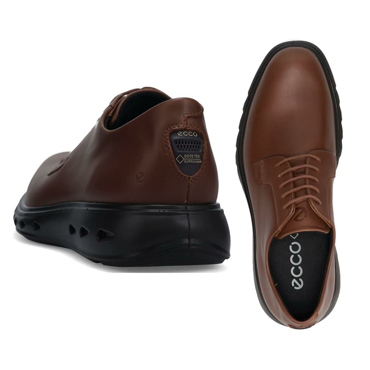 エコー メンズ ドレスシューズ ハイブリッド720 ブラック ココアブラウン ECCO 524704