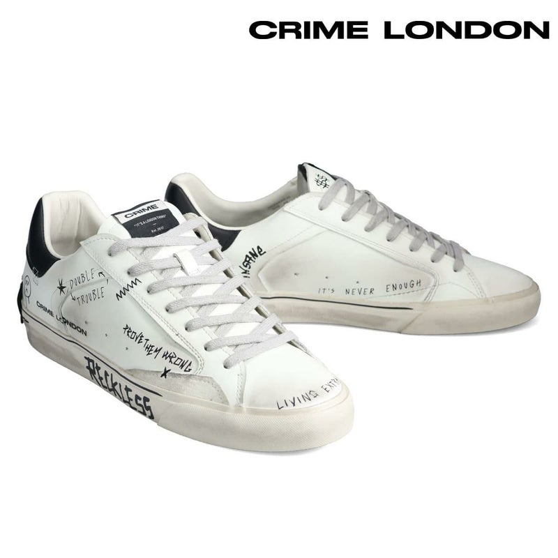 クライムロンドン メンズ スニーカー ディストレス デコンストラクト イタリア製 CRIME LONDON 11033aa8-10