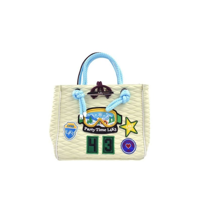  [レーク L4K3] バッグ クリートトートミニ ブロンド イタリア製 tom-1181pa