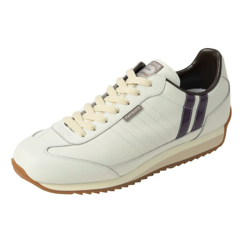 パトリック メンズ スニーカー マラソン・レザー ホワイト/パープル 国産(日本製) PATRICK 982550 4