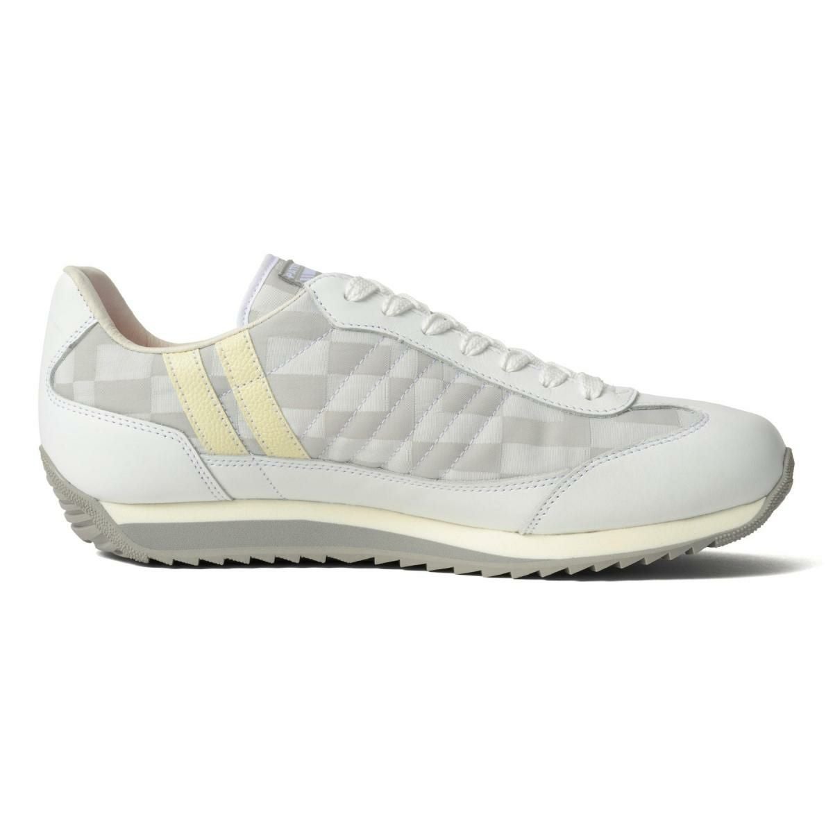 パトリック / PATRICK メンズ スニーカー 507553 マラソン・モザイクジャカード ホワイト ブラック ベージュ 国産(日本製)　2