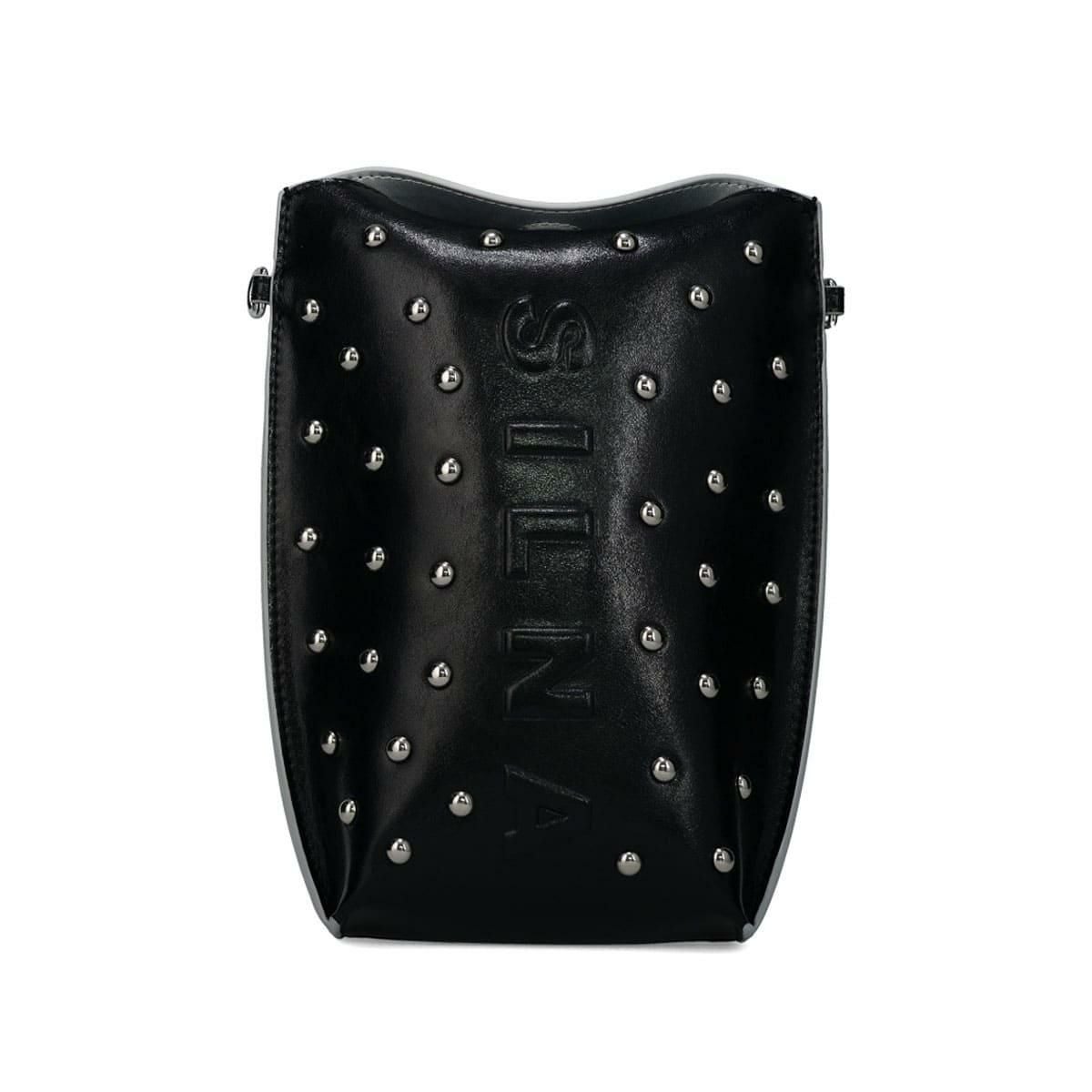 シルナミナコロ バッグ スタッズマルチケース ブラック SILNA minacolo sz5125