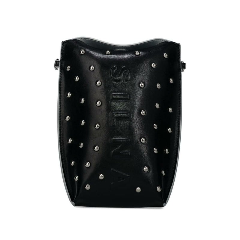 シルナミナコロ バッグ スタッズマルチケース ブラック SILNA minacolo sz5125