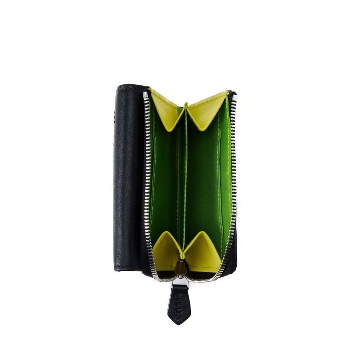 シルナミナコロ 財布 ミニウォレット ブラック SILNA minacolo sz3516