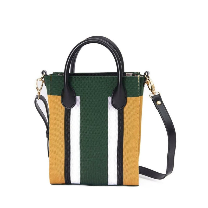 シルナミナコロ バッグ ニット2wayカラーブロックトミニトート SILNA minacolo sb4115