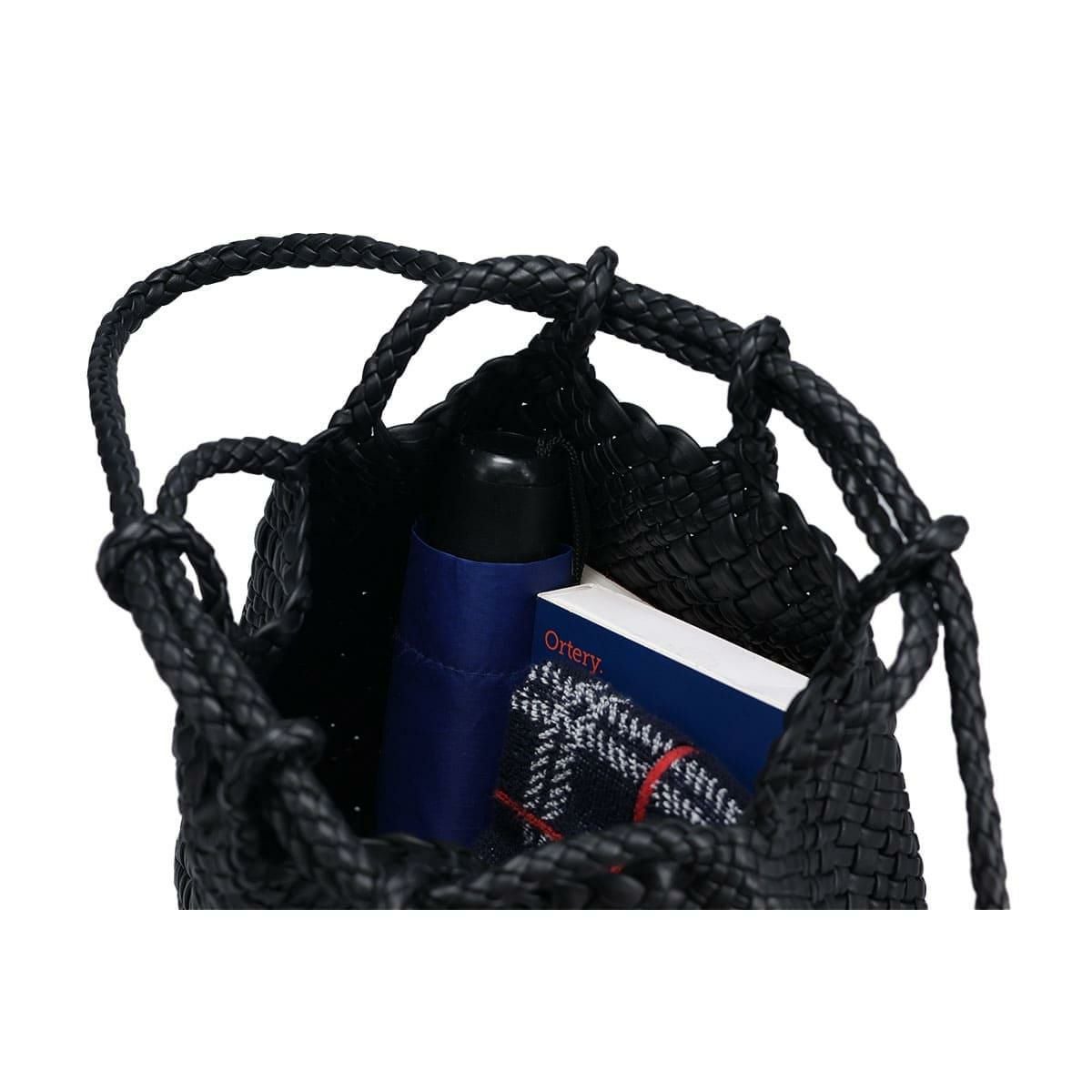 ファロルニ 巾着 バッグ ブラック イタリア製 FALORNI 2056