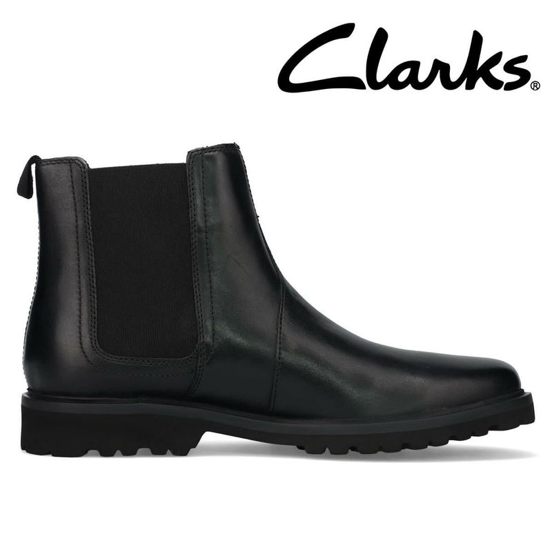  クラークス メンズ ドレスシューズ バーウィックイージー ブラックレザー Clarks 26183723
